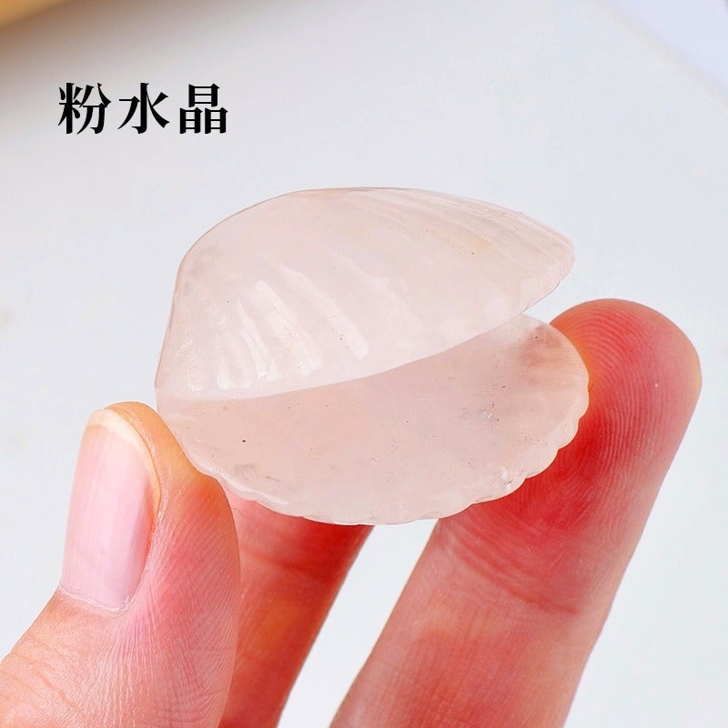 Natural Agate Shell Carving Crystal Raw Stone Specimen for DIY Home Decor Accessories