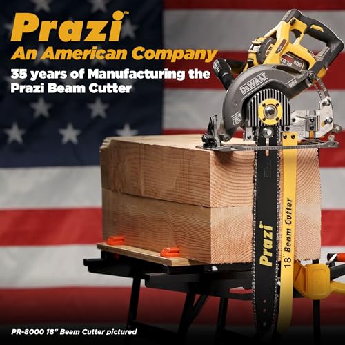 Prazi 12" Beam Cutter Attachment for Worm Drive Circular Saws – Model PR7000 for 7-1/4"-8-1/2" Worm Drive Saws – American Owned Company – Increase Cut Depth from 2-1/2” to 12” - Image 4