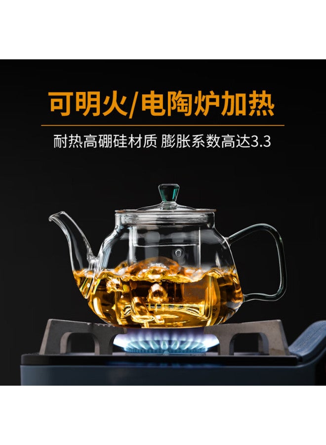 Gaoming Glass Teapot Thickened High-temperature Resistant Tea Maker Household Large Capacity Filtered Tea Pot Tea Set - Image 2