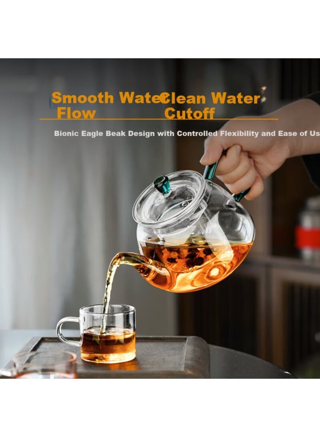 Gaoming Glass Teapot Thickened High-temperature Resistant Tea Maker Household Large Capacity Filtered Tea Pot Tea Set - Image 4