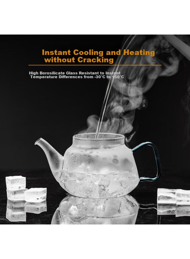 Gaoming Glass Teapot Thickened High-temperature Resistant Tea Maker Household Large Capacity Filtered Tea Pot Tea Set - Image 3