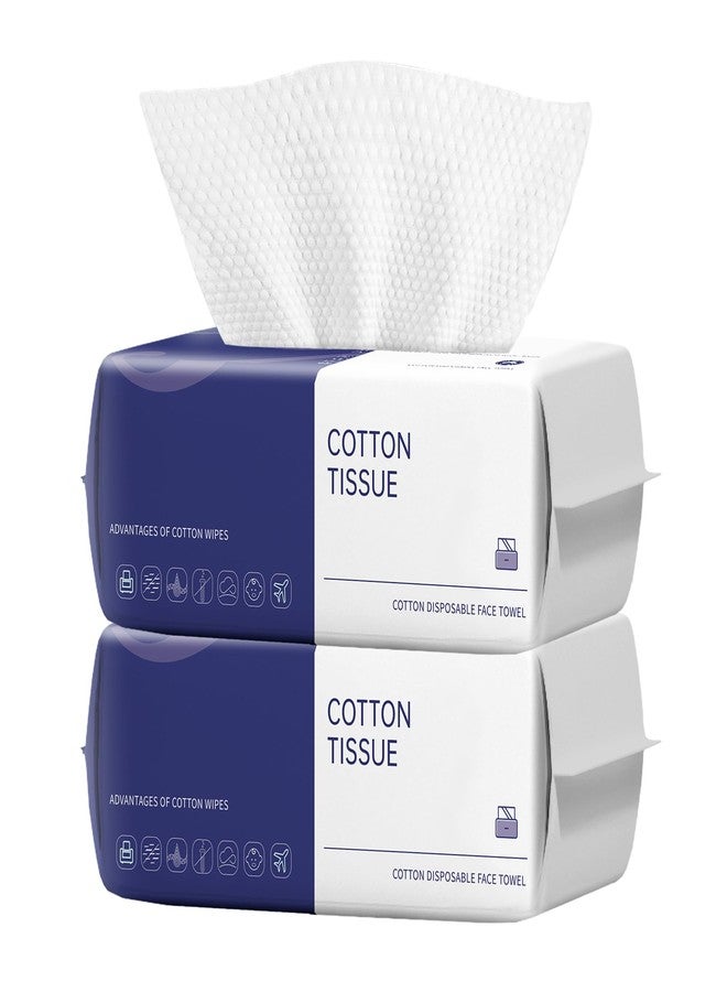 ZPCO 100 Count Face Towels Disposable, Clean Towels (2 Pack) - Image 1