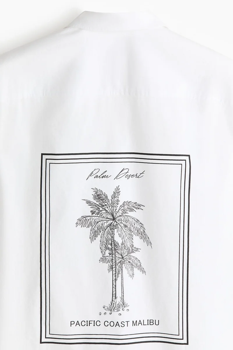 H&M Relaxed Fit Printed resort shirt