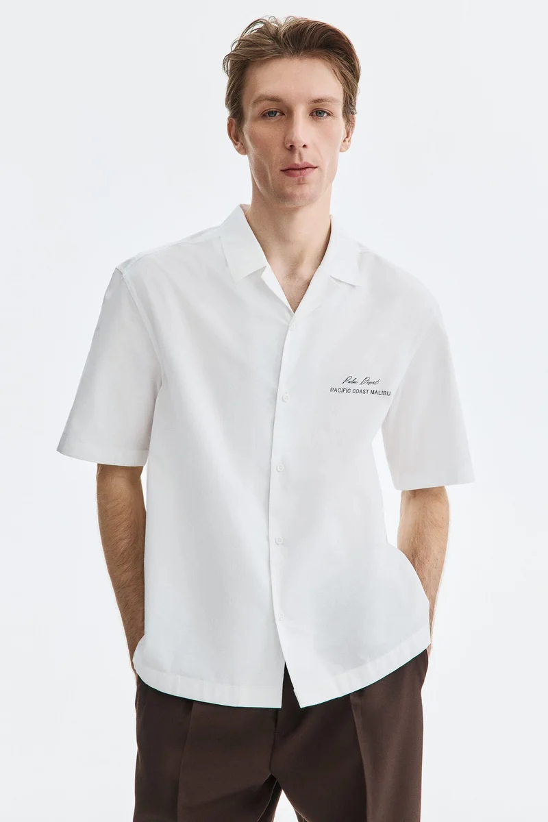 H&M Relaxed Fit Printed resort shirt