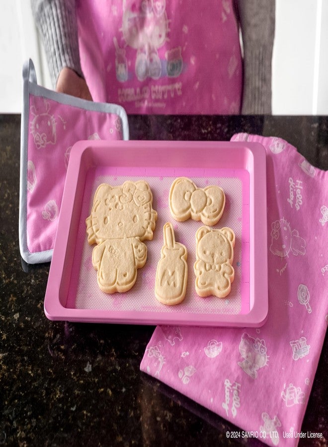 Handstand Kitchen Hello Kitty Commemorative 50th Anniversary Quarter Baking Sheet with Non-Stick Baking Mat Set - Image 4