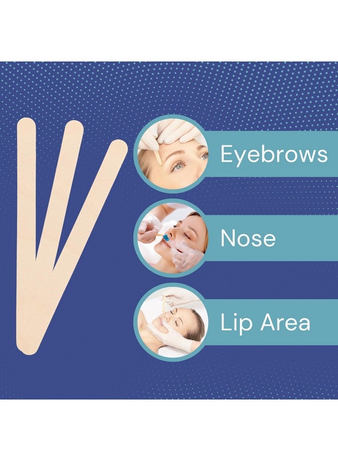 Dukal Small Wooden Wax Sticks - Body Hair Removal Applicator for Waxing, 3/8” x 4.5” (Pack of 100) - Image 5