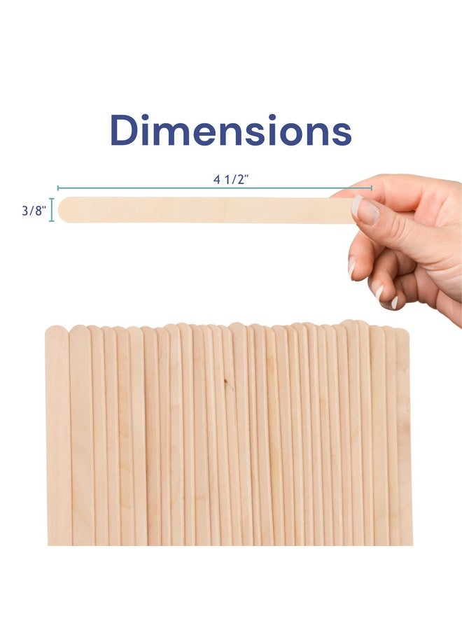 Dukal Small Wooden Wax Sticks - Body Hair Removal Applicator for Waxing, 3/8” x 4.5” (Pack of 100) - Image 3
