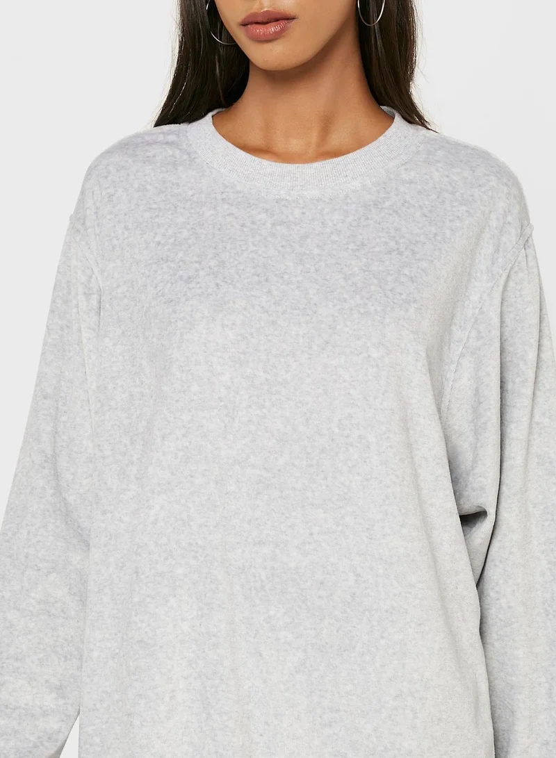 Aerie Crew Neck Ribbed Cuff Sweaters