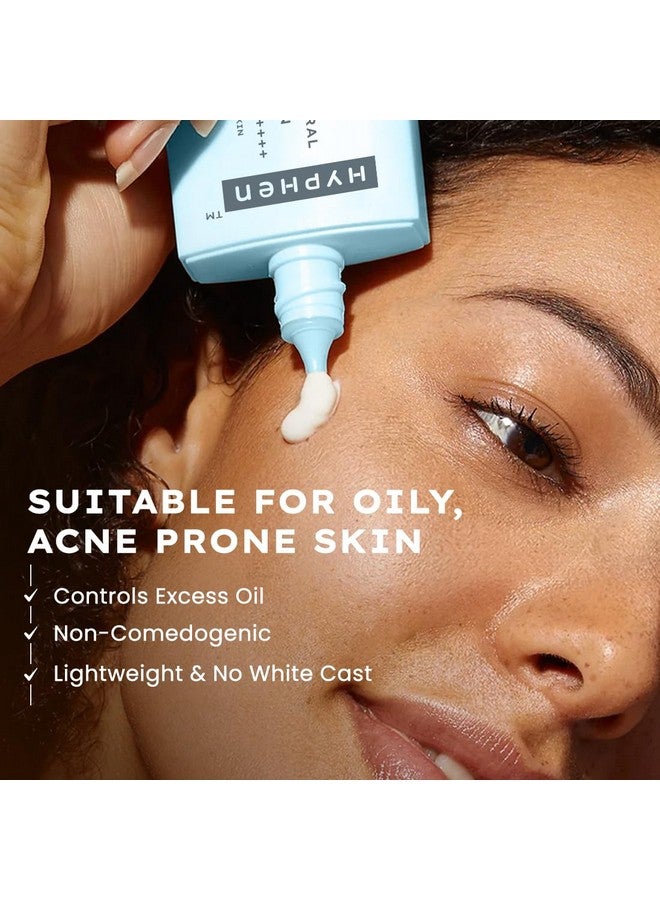 HYPHEN Sun Milk 100% Mineral Sunscreen Spf 50 Pa++++ Uv+ Bluelight Protection, 25% Nano Zinc Oxide | Sensitive, Acne Prone & Oily Skin, Water Resistant Sun Protect | Sunscreen For Oily, Dry Skin | Water Suncreen, Korean Sunscreen | Removes Excess Oil And Dirt | For Women And Men - 50 Ml - Image 3