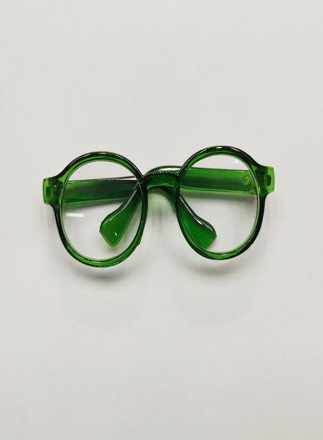 Jojedomo Used for Labubu Glasses Stuff Set,Compatible with Labubu Accessories for 17cm Doll (Green Framed Glasses, M) - Image 3