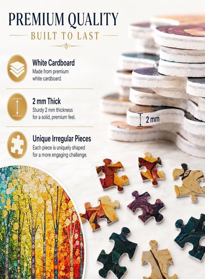 Yunlus Jigsaw Puzzles for Adults 1000 Pieces Impossible Hard Difficult Challenging Puzzles for Adults 1000pc Puzzles Fantasy Forest Jigsaw Puzzle 1000 Pieces 28 x 20 inch - Image 5
