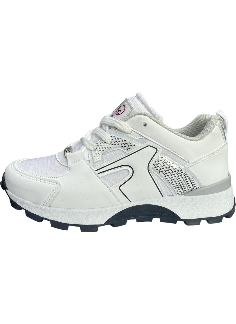 Devida - White-Black Comfortable Sole Casual Sneakers - Image 1