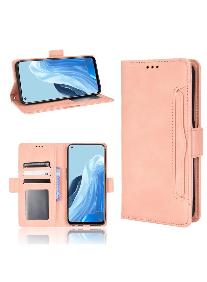 اس-توب جراب لهاتف OPPO Reno7 5G / Find X5 Lite جراب هاتف من الجلد بنمط جلد العجل - Image 1