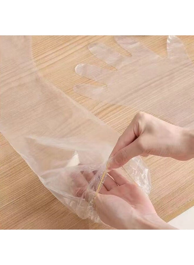 Arm Guards Long Gloves Housework Protection Disposable Food Grade Kitchen Gloves Extended，50pcs - Image 3