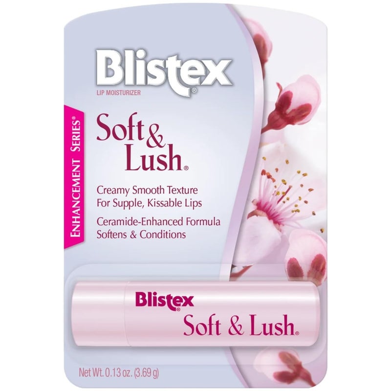 Blistex بلستكس مرطب شفاه ناعم وفاخر، أنبوب 0.13 أونصة – يلين ويغذي، قوام كريمي ناعم، بلسم شفاه مرطب، ترطيب يومي للشفاه - Image 1