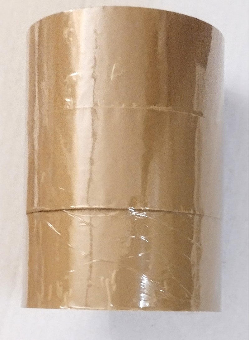 3 Rolls of 2" Brown Tape 70 Yards for Packaging, Strong and Heavy Duty for Sealing Boxes, Parcels, Mail and Office Supplies - Image 1