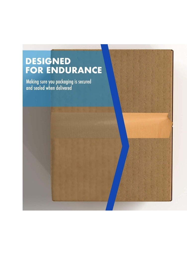 3 Rolls of 2" Brown Tape 70 Yards for Packaging, Strong and Heavy Duty for Sealing Boxes, Parcels, Mail and Office Supplies - Image 3