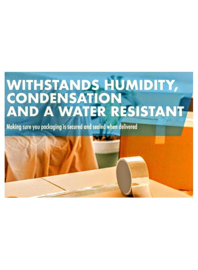 3 Rolls of 2" Brown Tape 70 Yards for Packaging, Strong and Heavy Duty for Sealing Boxes, Parcels, Mail and Office Supplies - Image 4