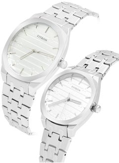 Fitron Fitron Quartz Analog Silver Couple Set Watch For Men and Women  - Image 2