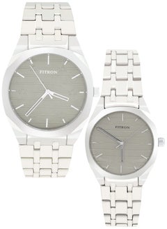 Fitron Fitron Quartz Analog Silver Couple Set Watch For Men and Women  - Image 1