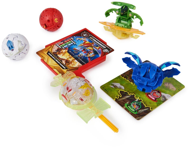 BAKUGAN Bakugan Battle 5-Pack, Special Attack Bruiser, Dragonoids, Hammerhead, Nillious; Customizable, Spinning Action Figures, Kids Toys for Boys and Girls 6 and up  - Image 2