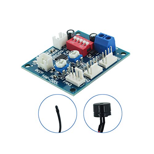 DEVMO DC 12V 5A PWM 4 Wires PC CPU Fan Thermostat Automatic Temperature Control Speed Controller Board Speed Controller Temperature Probe Buzzer Compatible with Ar-duino Heat Sink HW-585 - Image 2