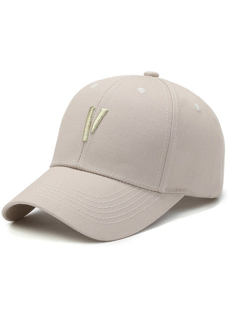 Generic Men's Classic Logo Adjustable Baseball-Cap Hat, Khaki One Size - Image 1