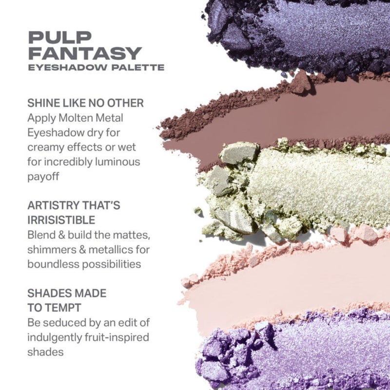 Morphe Pulp Fantasy Artistry Palette - Foil-Effect Eyeshadow Palette with Matte, Shimmer & Foil Finishes - Violet, Rich Taupe & Brown Eyeshadow with Luminous Payoff (0.35 oz) - Image 3