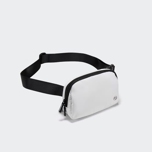 Pander Two Way Zipper Fanny Pack Nylon Everywhere Belt Bag for Women, Water Repellent Waist Packs, Crossbody Bags with Adjustable Strap (White). - Image 4