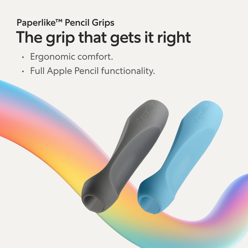 PaperlikeÂ® Pencil Grips for Apple Pencil 1st & 2nd Generation, USB-C & Pro - Set of 2 - Ergonomic Precision - Image 2