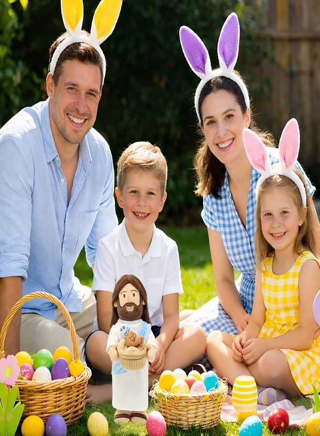 Yelakey 14" Jesus Plush Talking Doll,Jesus Stuffed Doll Plushie Speaks Bible Verses Story Bible Songs Religious Gift for Kids Easter Christmas - Image 3