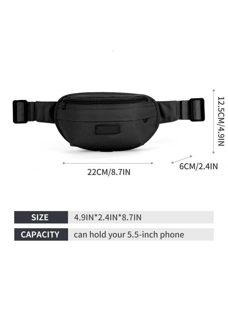 KASTWAVE Fanny Pack for Women Men, Fashionable Waterproof Crossbody Waist Bag, Pack Belt Bag for Yoga, Running Sport, Workout, Hiking Travel Walking, Easy Carry Any Phone Wallet Purse - Image 4