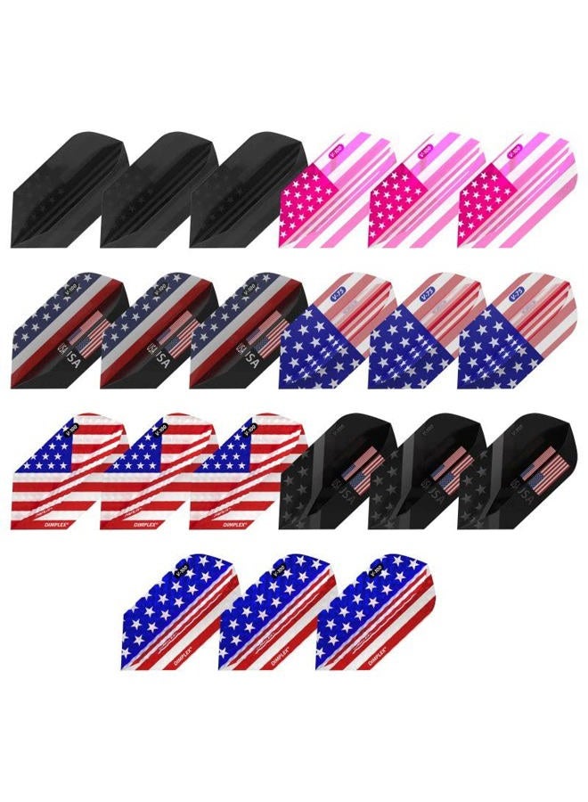 Patriot Pack Dart Flights Assorted Weight Variety Pack Slim American Flag