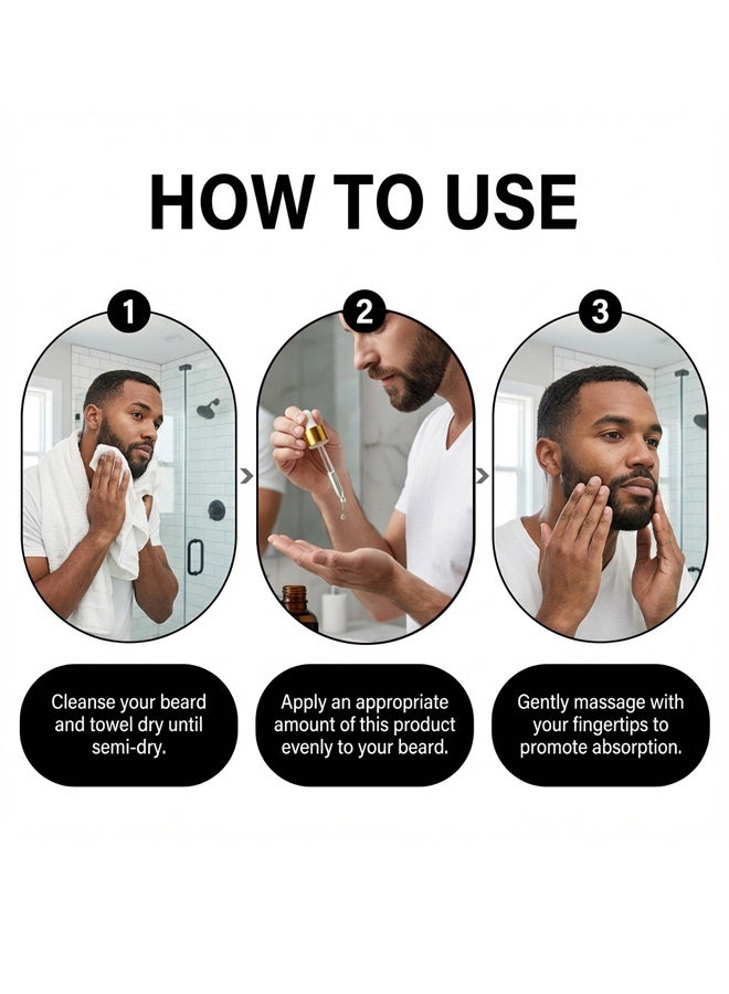 زيت اللحية، زيت لحية للرجال، زيت خشب الصندل الطبيعي لنمو اللحية، يعزز نمو اللحية والشارب، ينعم ويقوي، بلسم يُترك على اللحية، هدايا مميزة للرجال والأب - Image 5