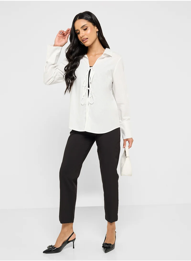 ايلا Top With Tie Up Detail