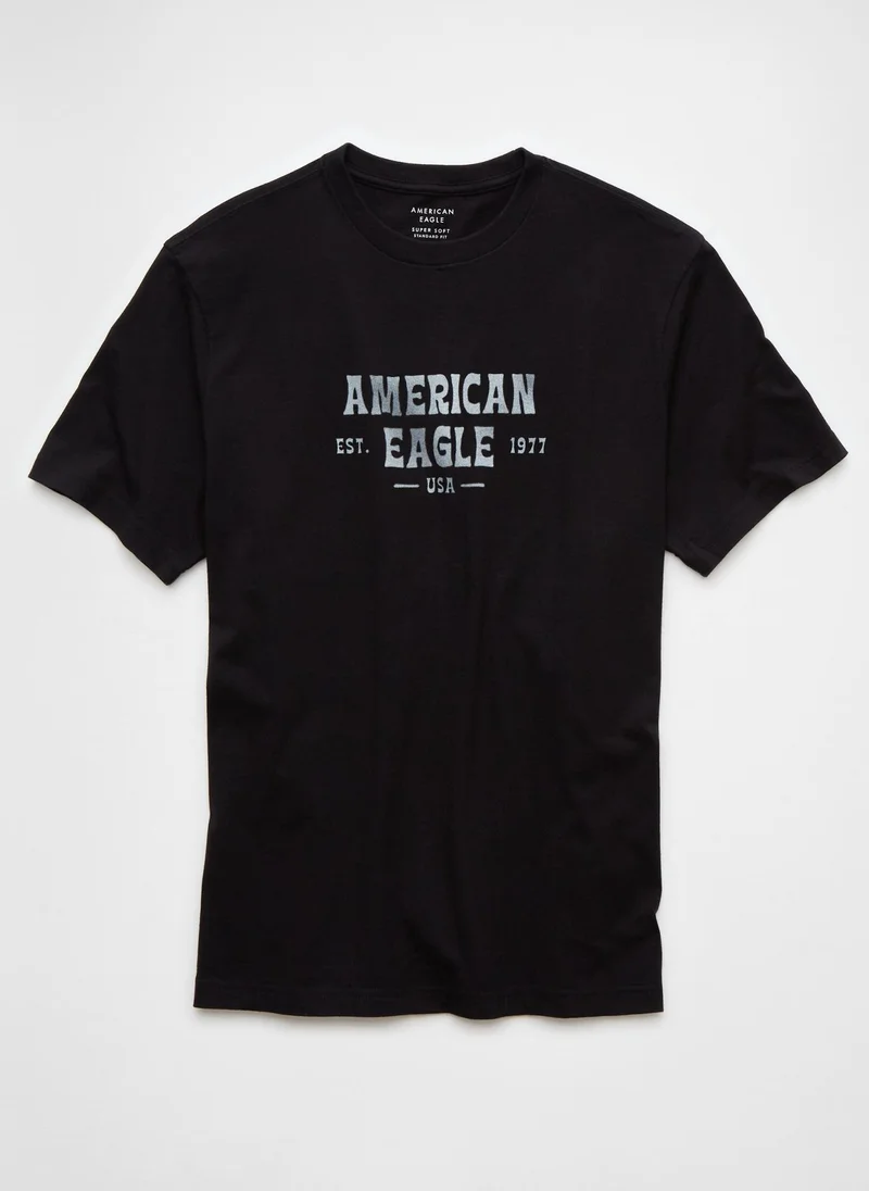امريكان ايجل Graphic Logo Crew Neck T-Shirt