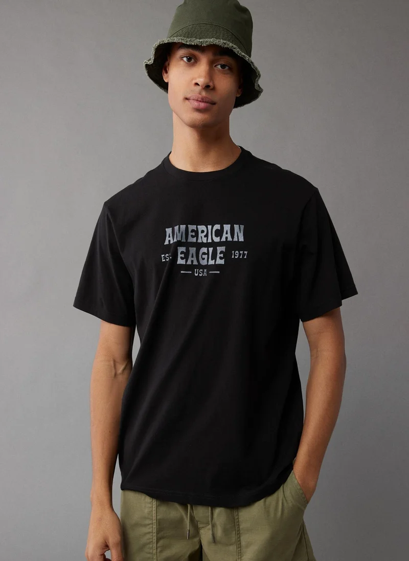 امريكان ايجل Graphic Logo Crew Neck T-Shirt