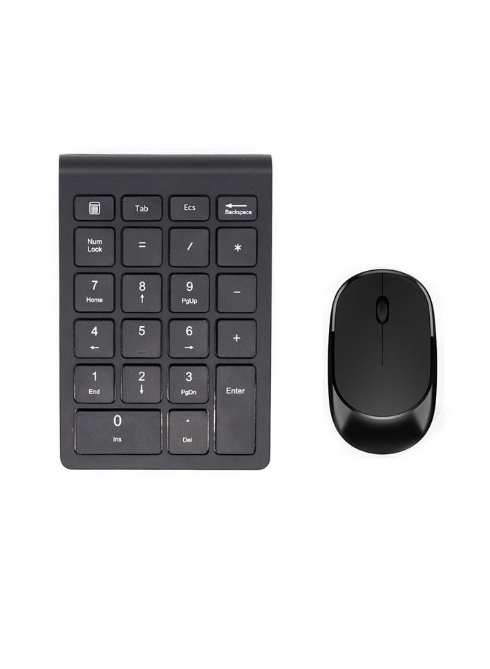 Wireless Numeric Keypad and Mouse Combo, with 2.4GHz USB Receiver,Black  - Image 2