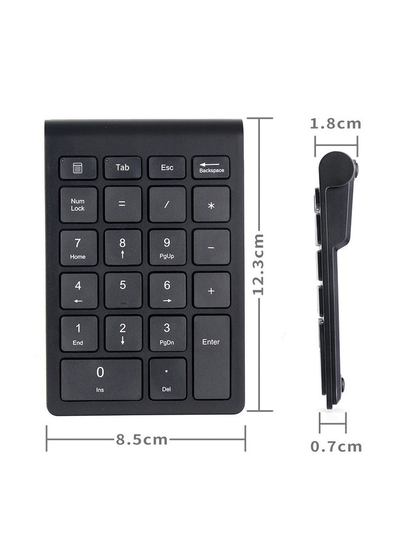 Wireless Numeric Keypad and Mouse Combo, with 2.4GHz USB Receiver,Black  - Image 3
