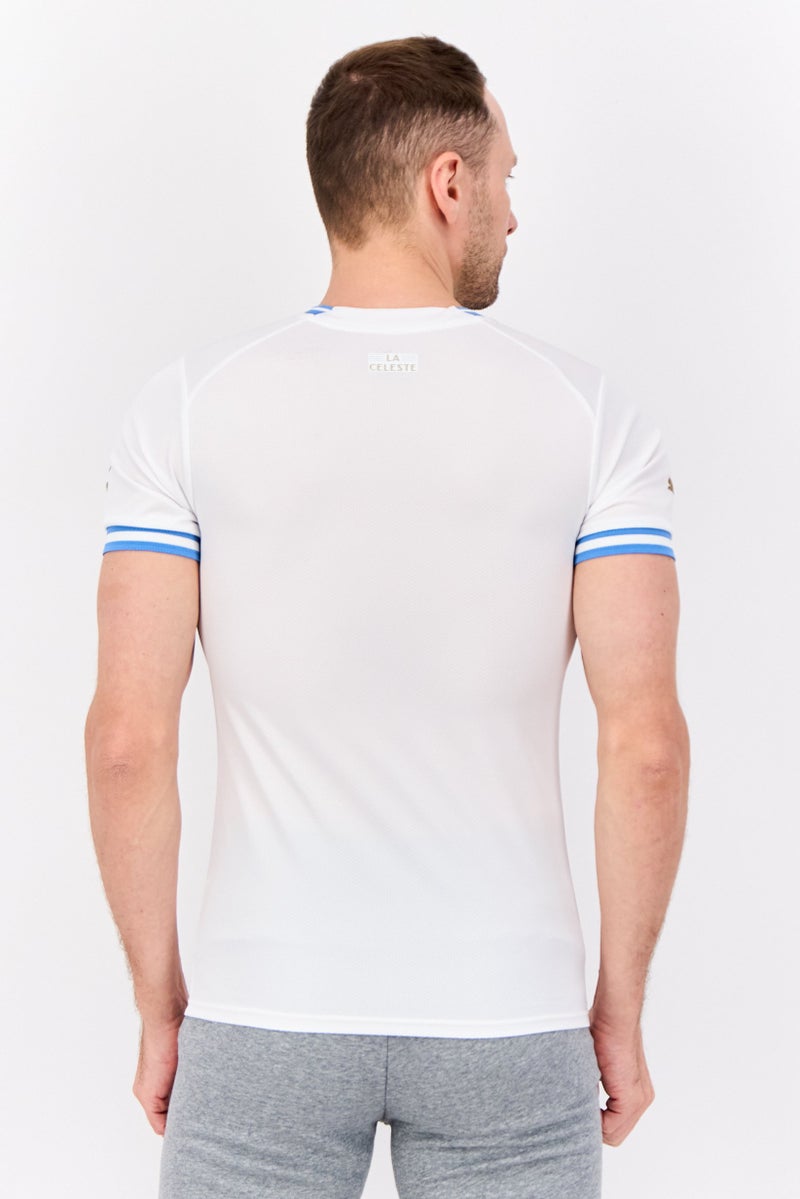 PUMA Men Sportswear Fit Short Sleeves Uruguayan Football Association Jersey, White  - Image 3