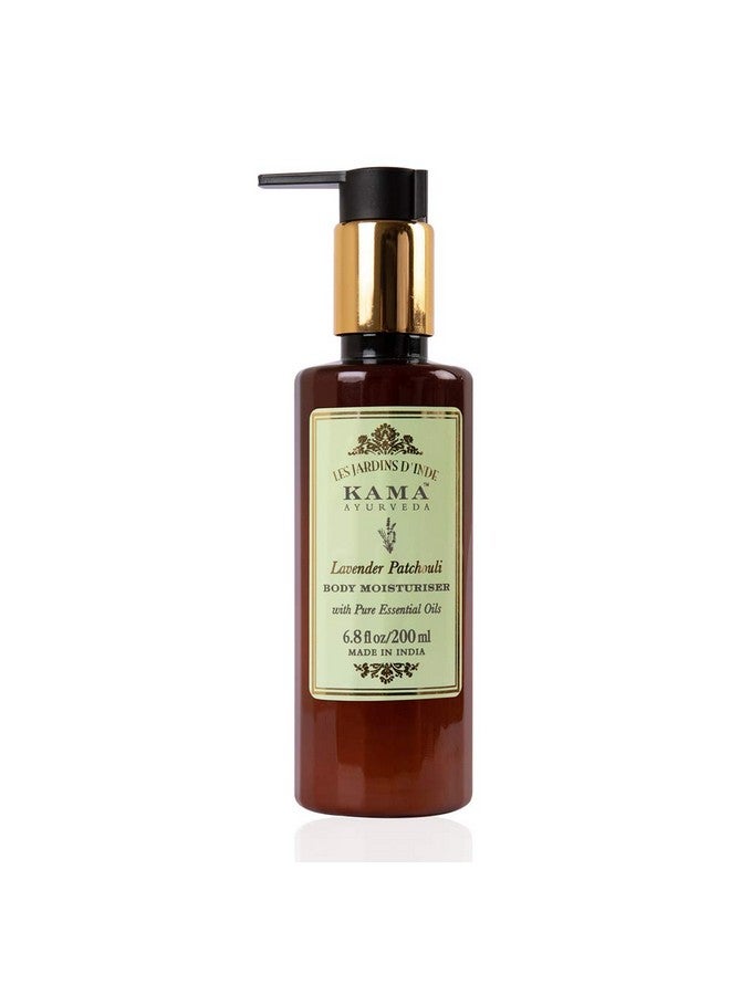 Kama Ayurveda Lavender Patchouli Body Moisturiser With Pure Essential Oils Of Lavender And Patchouli, 200Ml - Image 1