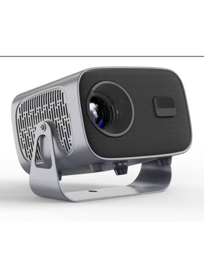 Smartbarry بروجيكتور HT12 الذكي بنظام أندرويد 13 | بروجيكتور ميني محمول بدقة 4K Ultra HD مع تركيز تلقائي وتصحيح كاستان، واي فاي وبلوتوث، مكبر صوت مدمج للسينما المنزلية، الأفلام والألعاب - Image 1