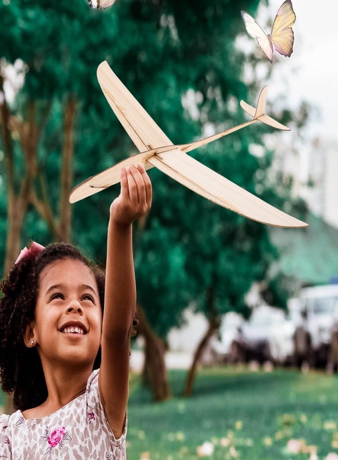 FOYTOKI Wooden Hand Thrown Glider Plane Kit DIY Model Aeroplane for Boys and Girls Adults Hand Launch Glider for Indoor Outdoor Play - Image 4