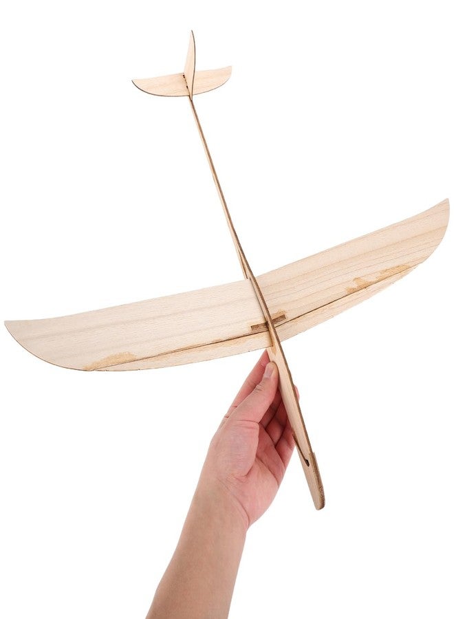 FOYTOKI Wooden Hand Thrown Glider Plane Kit DIY Model Aeroplane for Boys and Girls Adults Hand Launch Glider for Indoor Outdoor Play - Image 3