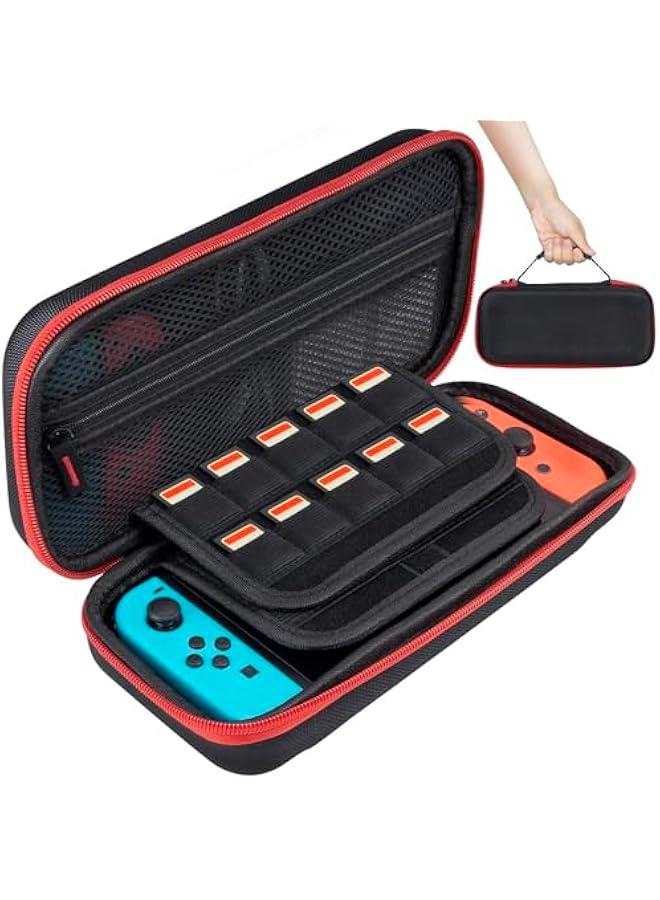 Switch Case, Compatible With Nintendo Switch Oled Case, Classic Switch Oled Carrying Case, Portable Switch Oled Carrying Case for Nintendo, Multi Card Slot High Capacity Switch Traveling Case - Image 1