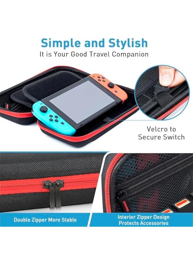 Switch Case, Compatible With Nintendo Switch Oled Case, Classic Switch Oled Carrying Case, Portable Switch Oled Carrying Case for Nintendo, Multi Card Slot High Capacity Switch Traveling Case - Image 4