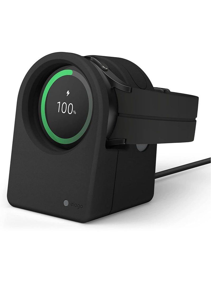 Elago حامل GW3 لشاحن ساعة سامسونج جالكسي واتش 5 (40 مم، 44 مم)/ حامل جالكسي واتش 5 برو (45 مم) 2022 - أسود