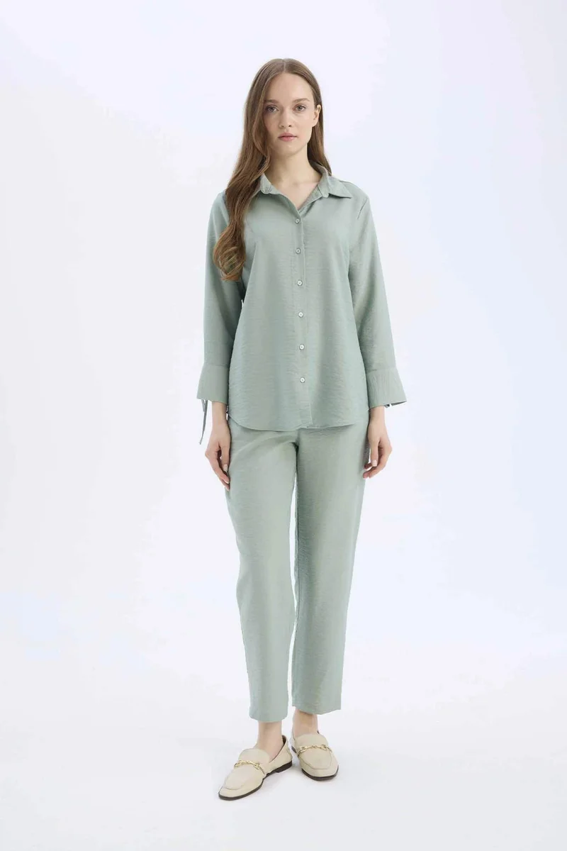 DeFacto Regular Fit Basic Long Sleeve Shirt