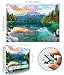 MINIWAN Eibsee Lake Jigsaw Puzzles 1000 Pieces Nature Landscape Puzzles for Adults 1000 Pieces with Letters on Back Hard Impossible Difficult Challenging Family Puzzle Mountain Scenery Lake Puzzles - Image 4