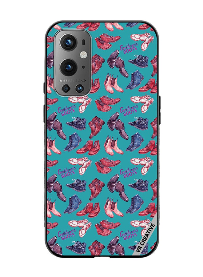 VR CREATIVE Protective Case Cover For OnePlus 9 Pro Modern Gentlemen's Boots Collection Design Multicolour - Image 1